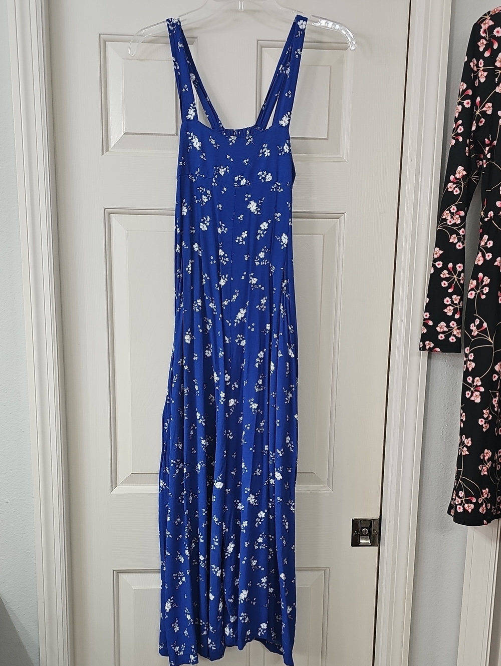 Blue Floral Maxi Dress - Women